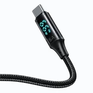 Kable - Kabel USB do USB-C Mcdodo CA-1080 z wyświetlaczem, 66W, 6A, 1.2m (czarny) - miniaturka - grafika 1