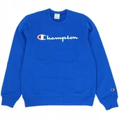 Bluzy męskie - Bluza męska Champion Crewneck Sweatshirt niebieska 220254 BS008 L - miniaturka - grafika 1