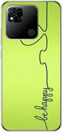 Etui i futerały do telefonów - Pokrowiec König Design kompatybilny z plastikowym, miękkim etui na telefon Xiaomi Redmi 10A - Etui na telefon Be Happy Green - miniaturka - grafika 1