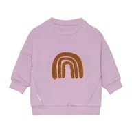 Bluzy i sweterki niemowlęce - Bluza z bawełny organicznej Gots Little Gang Rainbow lilac 1-2 lata - ubranie - miniaturka - grafika 1