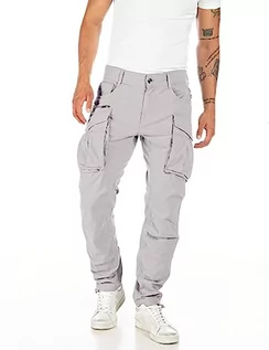 Spodenki męskie - Replay Męskie spodnie cargo Joe Comfort-Fit z komfortowej bawełny, szare (Grey 878), W32 x L34, Szary 878, 32W / 34L - grafika 1