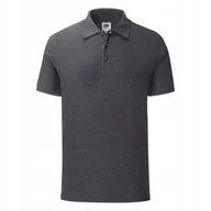 Koszulki męskie - T-shirt Polo Koszulka Polówka Iconic 630440 FruitLoom CIEMNY SZARY M - miniaturka - grafika 1