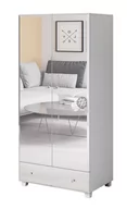 Inne meble do salonu - Szafa Bellagio Gb I 18 2D1S 86X186 Biały / Lustro - miniaturka - grafika 1