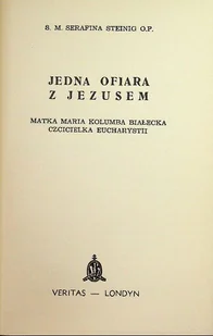 Jedna ofiara z Jezusem - Religia i religioznawstwo - miniaturka - grafika 1