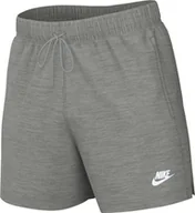 Spodenki damskie - Nike Męskie szorty M Nk Club Knit Short, Dk Grey Heather/White, FQ4359-063, M - miniaturka - grafika 1