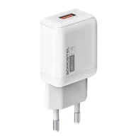 Ładowarki do telefonów - Ładowarka sieciowa Somostel USB 2.1A 10W SMS-A52 Biała - miniaturka - grafika 1