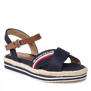 Espadryle damskie - Espadryle TOM TAILOR - 3274001 Navy - grafika 1