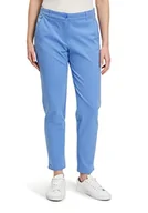 Spodnie damskie - Betty Barclay Damskie spodnie chinosy, jednokolorowe, niebieski (Aqua Blue), 40 - miniaturka - grafika 1