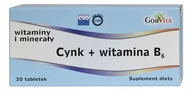 Witaminy i minerały - Gorvita CYNK+ WITAMINA B6 30 TABL. - miniaturka - grafika 1
