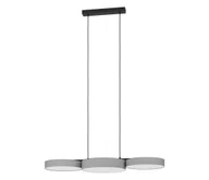 Lampy sufitowe - Eglo 900856 - LED RGBW Ściemnialny żyrandol na lince BARBANO-Z 3xLED/7,5W/230V szary - miniaturka - grafika 1