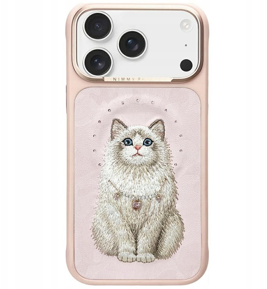 Nimmy Etui Nimmy Lucky Fashion Cat MagSafe do iPhone 17 Pro różowy