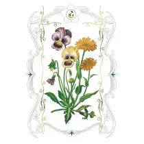 Karnet kwiaty bratki 12x18 + koperta DaVinci - Kartki okolicznościowe i zaproszenia - miniaturka - grafika 2