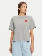 Koszulki i topy damskie - Vero Moda T-Shirt Thilde 10329163 Szary Regular Fit - miniaturka - grafika 1