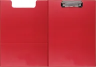 Deski z klipsem - Forofis Klip board z metalowym klipsem A4 zamykany 91245 czerwona PVC - miniaturka - grafika 1