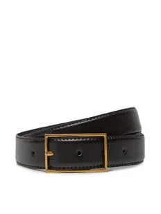 Calvin Klein Pasek Męski Classic Buckle Belt 30Mm LV04D7014G Czarny - Paski - miniaturka - grafika 1