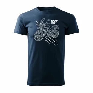 Koszulka dla taty na Dzień Ojca, prezent, motocyklowa z motocyklem na motor Triumph Tiger 1202, rozmiar 2XL - Koszulki męskie - miniaturka - grafika 1