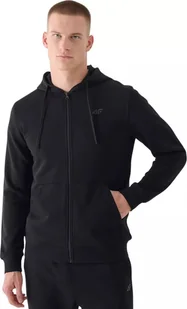 Bluza męska rozsuwana z kapturem 4F bawełna 4FWMM00TSWSM1466 20S czarna S - Bluzy męskie - miniaturka - grafika 1