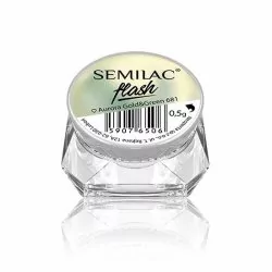 Semilac Semilac SemiFLASH pyłek do paznokci 681 Aurora Gold&amp;Green 0,5g - Ozdoby do paznokci - miniaturka - grafika 1