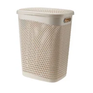Kosze na bieliznę - Kosz na bieliznę 55 l Orion 02893 beż - miniaturka - grafika 1