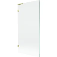 Parawany nawannowe - Mexen Lunar L parawan nawannowy 1-skrzydłowy 90 x 150 cm, transparent, złoty szczotkowany - 897L-090-000-55-00 - miniaturka - grafika 1