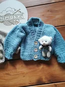 Swetry dla chłopców - Sweterek z misiem - miniaturka - grafika 1