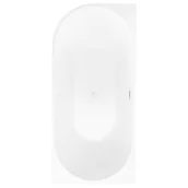 Wanny - Wanna wolnostojąca przyścienna Pula 170x80 cm prawa biały odpływ Corciano - miniaturka - grafika 1