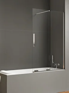 Parawan nawannowy New Trendy Smart 160x150 uniwersalny chrom EXK-4102 - Parawany nawannowe - miniaturka - grafika 1