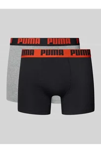 Obcisłe bokserki z elastycznym paskiem z logo w zestawie 2 szt - Puma - Majtki damskie - miniaturka - grafika 1