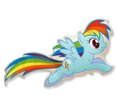 Urodziny dziecka - Flexmetal Balon foliowy "My Little Pony: Rainbow Dash", FLEXMETAL, 40" SHP 901739 - miniaturka - grafika 1