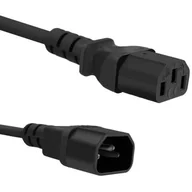 Kable komputerowe i do monitorów - Qoltec Kabel zasilający do UPS | C13/C14 | 3m 53898 - miniaturka - grafika 1