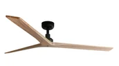 Wentylatory sufitowe - Energooszczędny wentylator sufitowy z pilotem Klim L czarny dąb 150 cm - miniaturka - grafika 1