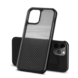 Crong Hybrid Carbon - Etui iPhone 12 Pro Max (czarny) - Etui i futerały do telefonów - miniaturka - grafika 6