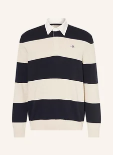 Gant Koszulka Dzianinowa W Stylu Rugby blau - GANT - Swetry męskie Gant Koszulka Dzianinowa W Stylu Rugby blau - GANT - Swetry męskie - miniaturka - grafika 1