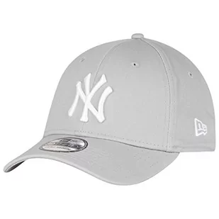 New Era męska czapka z daszkiem M/LB Basic NY Yankees 39Thirty Stretch Back, szary/biały, M/L, 10298279 - Czapki damskie - miniaturka - grafika 1
