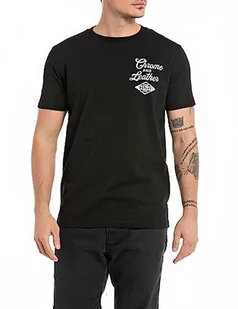 Replay T-shirt męski, Black 098, XL - Koszulki męskie - miniaturka - grafika 1