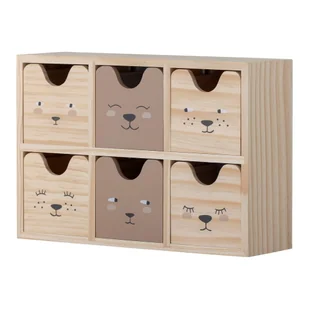 Drewniany dziecięcy pojemnik na zabawki w naturalnym kolorze 27x8x18 cm Calle – Bloomingville Mini - Pojemniki na zabawki - miniaturka - grafika 1