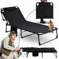 Leżaki ogrodowe - Leżak Ogrodowy Łóżko Polowe Fotel Turystyczny Rozkładany Leżanka VENUS - miniaturka - grafika 1