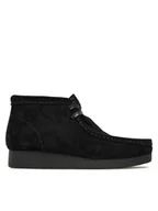 Botki damskie - Clarks Botki WallabeeEvoBt 261747434 Czarny - miniaturka - grafika 1