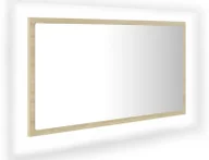 Lustra - Nowoczesne wiszące lustro LED dąb sonoma H9-M14 - miniaturka - grafika 1