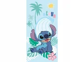 Okrycia kąpielowe dla dzieci - Lilo i Stitch Ręcznik plażowy kąpielowy Stich Aloha fala bawełniany 70x140 - miniaturka - grafika 1