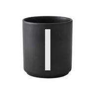 Kubki - Czarny porcelanowy kubek Design Letters Alphabet I, 250 ml - miniaturka - grafika 1