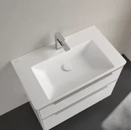 Umywalki - Villeroy & Boch Subway 3.0 Umywalka meblowa 80x47 cm bez przelewu jeden otwór na baterię biały mat z powłoką CeramicPlus 4A7081RW - miniaturka - grafika 1