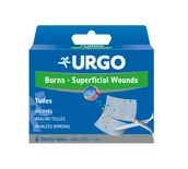 Apteczki i materiały opatrunkowe - Polfa Urgo siateczka na oparzenia i rany powierzchniowe 5 cm x 5 cm 6 szt - miniaturka - grafika 1