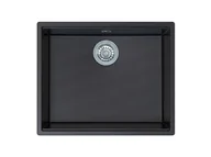 Zlewozmywaki - BERG ZLEW LINEA BRNL14L 1,0 OC 565x470 ONYX - miniaturka - grafika 1