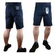 Spodenki męskie - Męskie spodenki Tommy Hilfiger Madison MW0MW31988 granatowe oryginalne -W40 - miniaturka - grafika 1