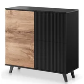 Komody - Industrialna komoda z lamelami M8-A05 - miniaturka - grafika 1