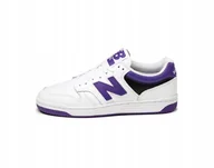 Moda i Uroda OUTLET - Buty New Balance 480 Białe Fioletowe BB480LPB 40.5EU - miniaturka - grafika 1