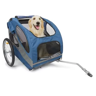 Petsafe Przyczepka Rowerowa Dla Psa Happy Ride, L, Niebieska - Sprzęt podróżny i transportery dla psów - miniaturka - grafika 1