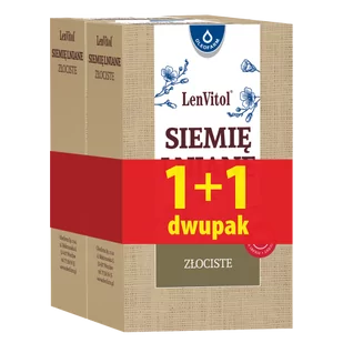Siemię lniane złociste - dwupak, 250 g + 250 g - Zdrowa żywność - miniaturka - grafika 1