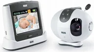 Elektroniczne nianie i monitory oddechu - Niania elektroniczna NUK Max 410 LCD 3.5 PROJEKTOR - miniaturka - grafika 1